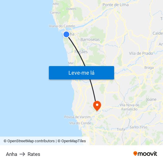 Anha to Rates map