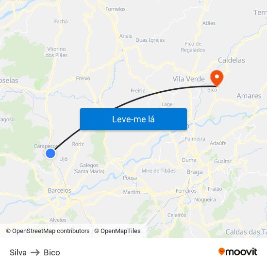 Silva to Bico map