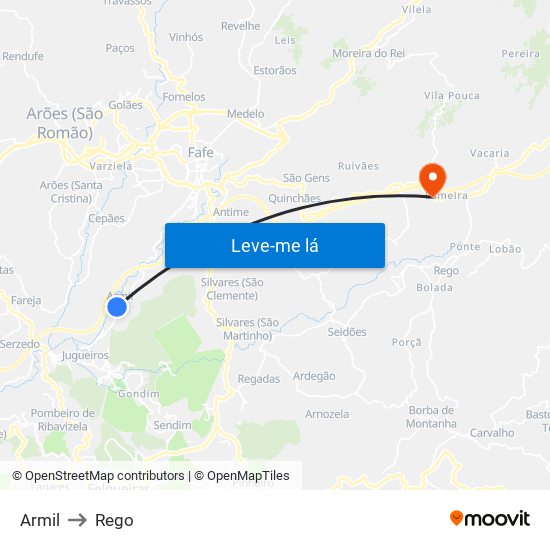 Armil to Rego map