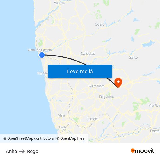 Anha to Rego map