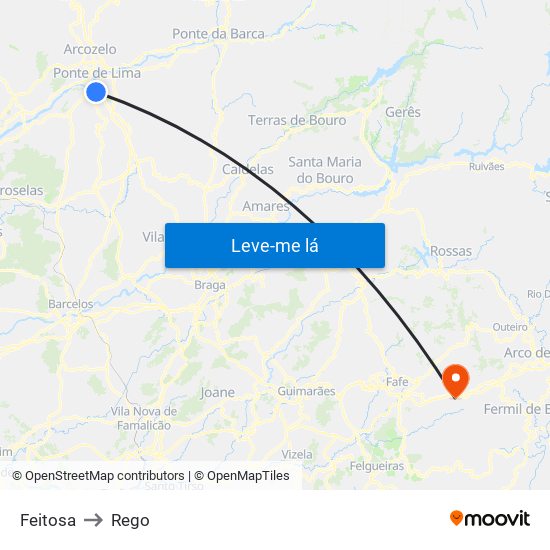 Feitosa to Rego map