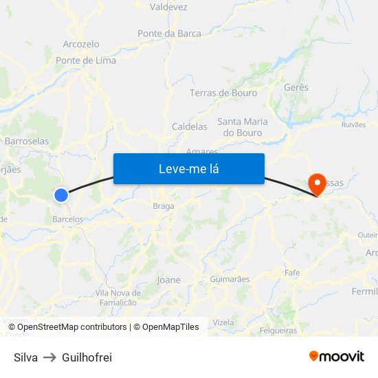 Silva to Guilhofrei map