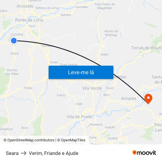 Seara to Verim, Friande e Ajude map