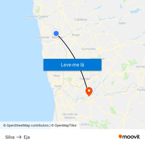 Silva to Eja map