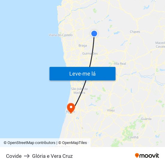 Covide to Glória e Vera Cruz map