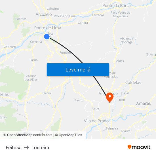 Feitosa to Loureira map