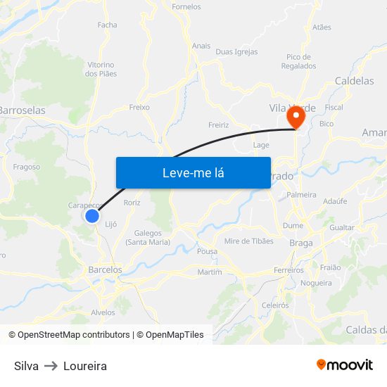Silva to Loureira map