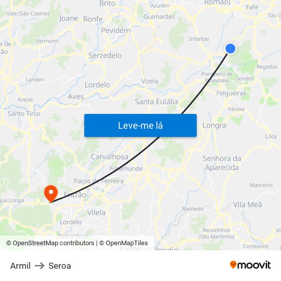 Armil to Seroa map