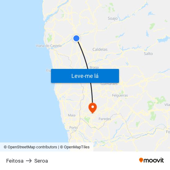 Feitosa to Seroa map