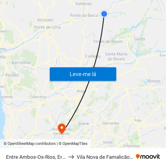 Entre Ambos-Os-Rios, Ermida e Germil to Vila Nova de Famalicão e Calendário map