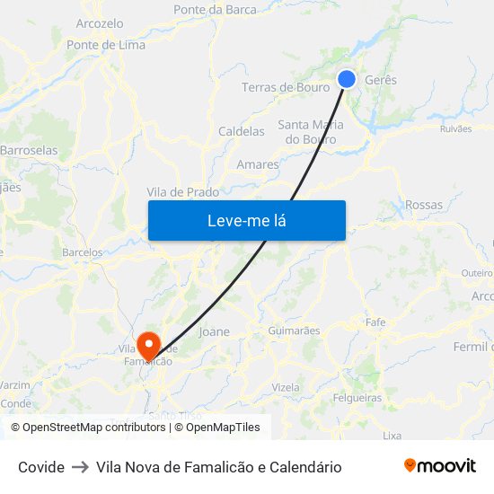 Covide to Vila Nova de Famalicão e Calendário map