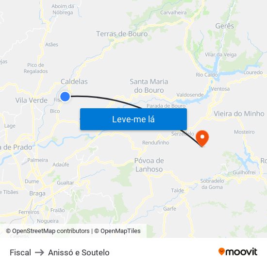 Fiscal to Anissó e Soutelo map