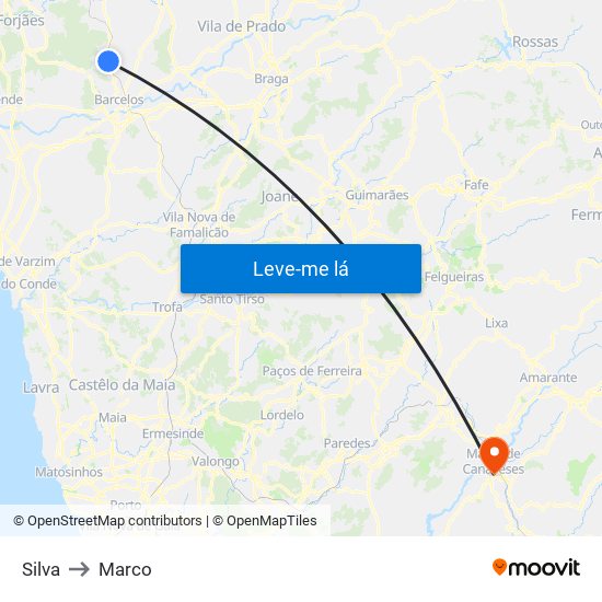 Silva to Marco map