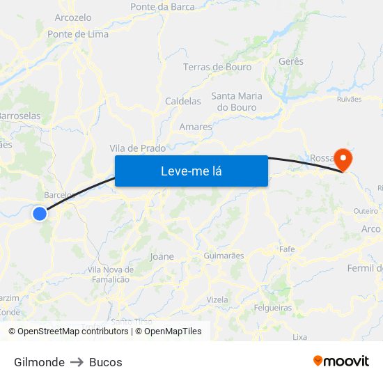 Gilmonde to Bucos map