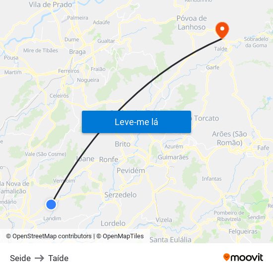 Seide to Taíde map