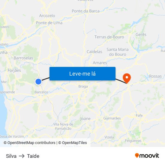 Silva to Taíde map