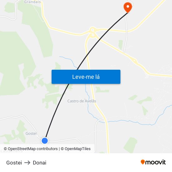 Gostei to Donai map