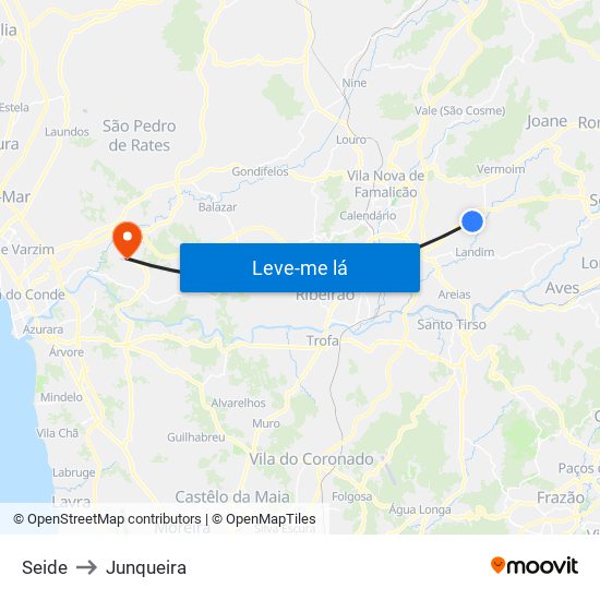 Seide to Junqueira map