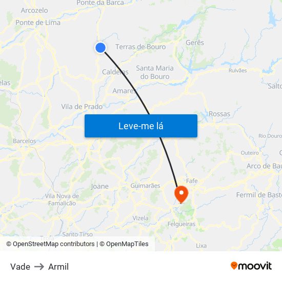 Vade to Armil map