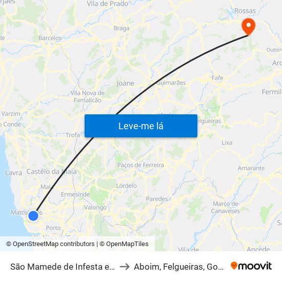 São Mamede de Infesta e Senhora da Hora to Aboim, Felgueiras, Gontim e Pedraído map