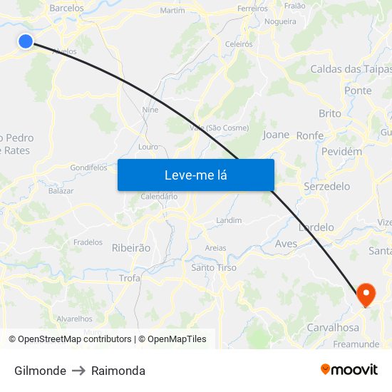 Gilmonde to Raimonda map