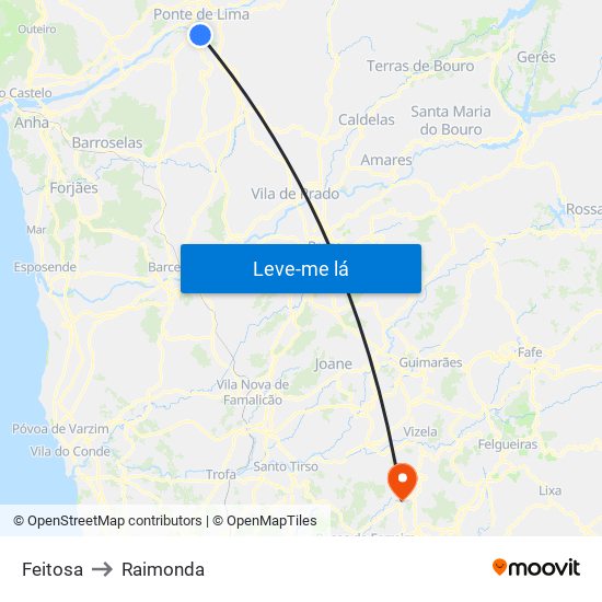 Feitosa to Raimonda map