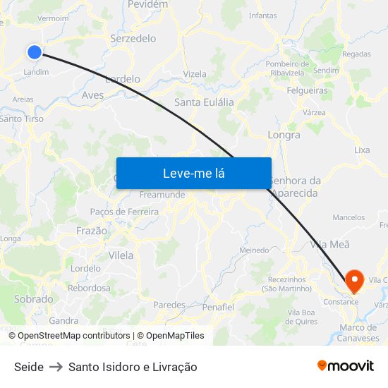 Seide to Santo Isidoro e Livração map