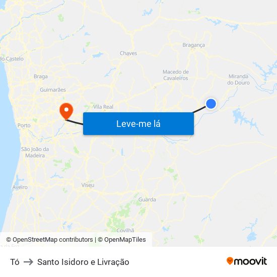 Tó to Santo Isidoro e Livração map