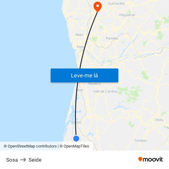 Sosa to Seide map