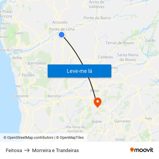 Feitosa to Morreira e Trandeiras map