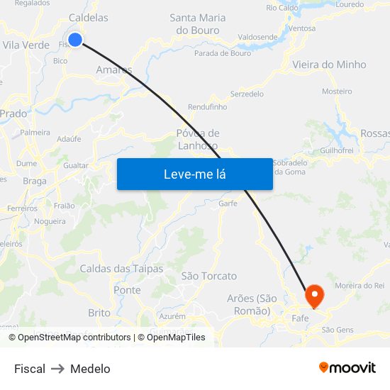 Fiscal to Medelo map