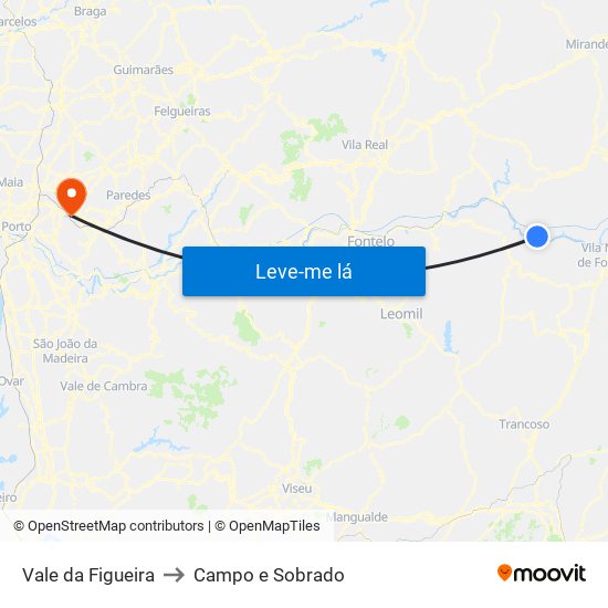 Vale da Figueira to Campo e Sobrado map