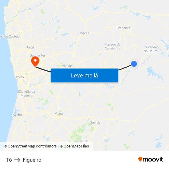 Tó to Figueiró map