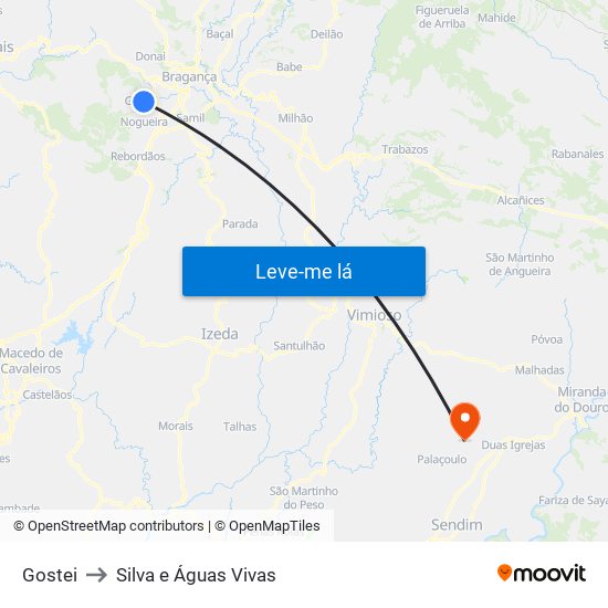 Gostei to Silva e Águas Vivas map