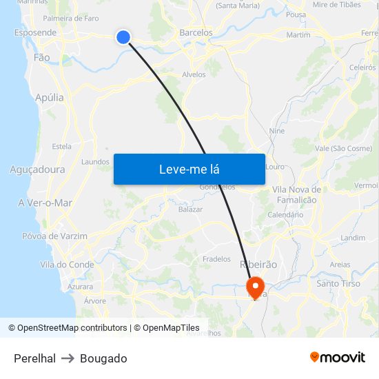 Perelhal to Bougado map