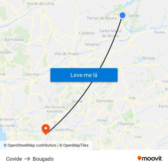 Covide to Bougado map