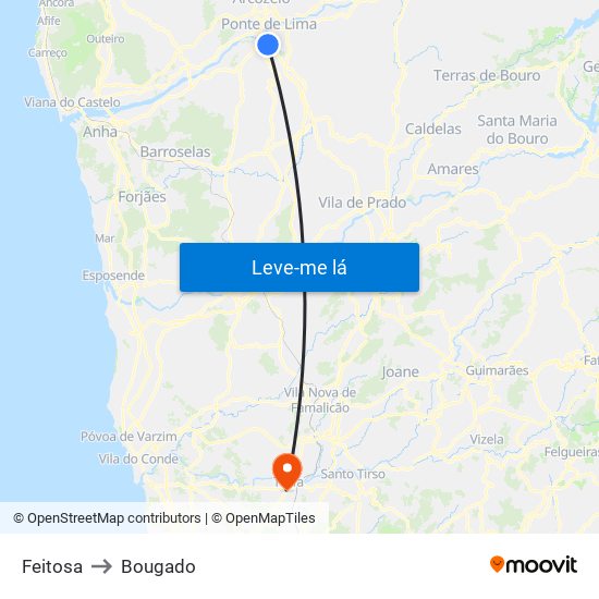 Feitosa to Bougado map