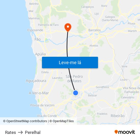 Rates to Perelhal map