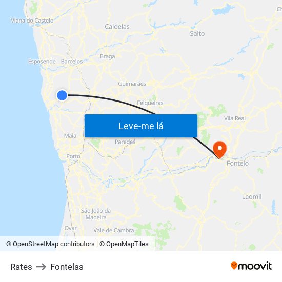 Rates to Fontelas map