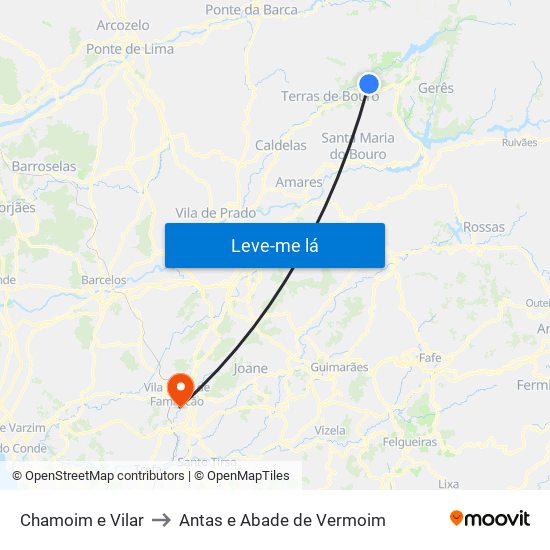 Chamoim e Vilar to Antas e Abade de Vermoim map