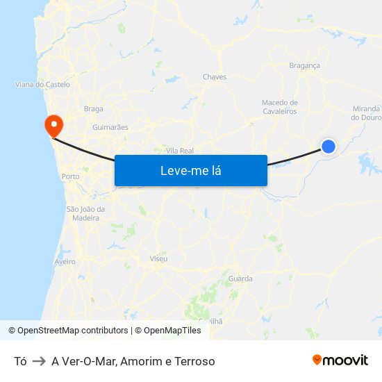 Tó to A Ver-O-Mar, Amorim e Terroso map