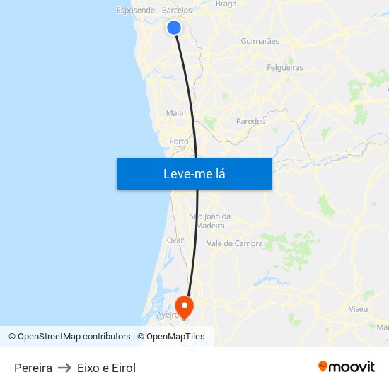 Pereira to Eixo e Eirol map