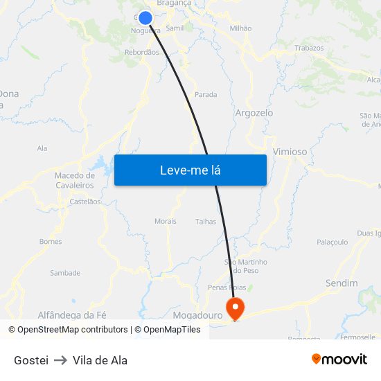 Gostei to Vila de Ala map