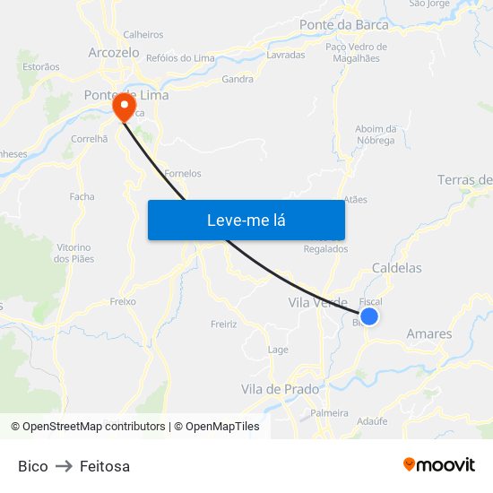 Bico to Feitosa map