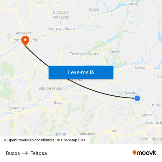 Bucos to Feitosa map