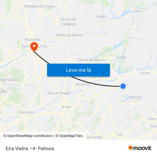 Eira Vedra to Feitosa map