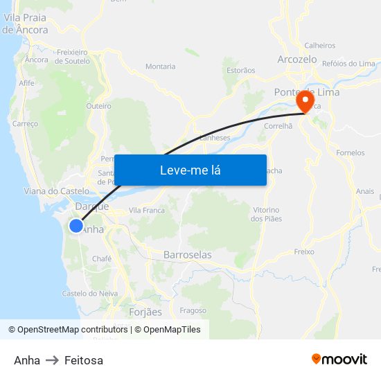 Anha to Feitosa map