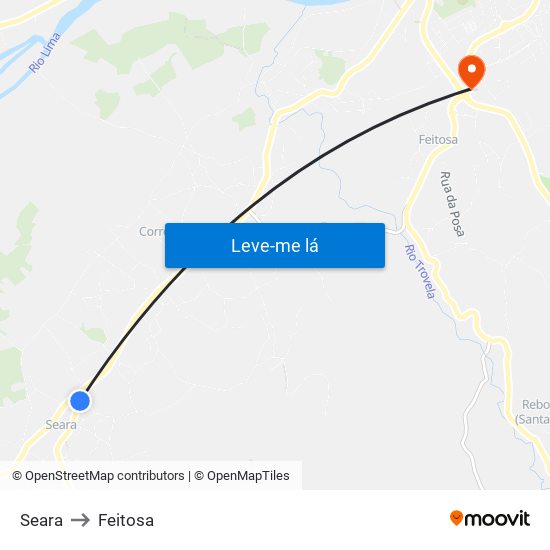 Seara to Feitosa map