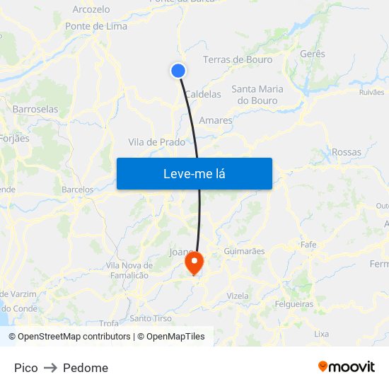 Pico to Pedome map