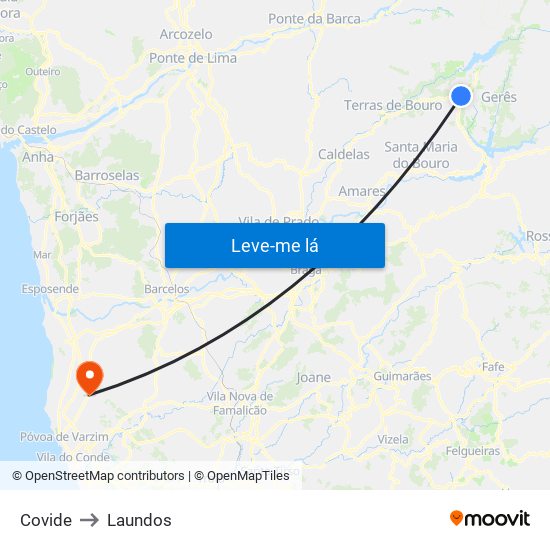 Covide to Laundos map